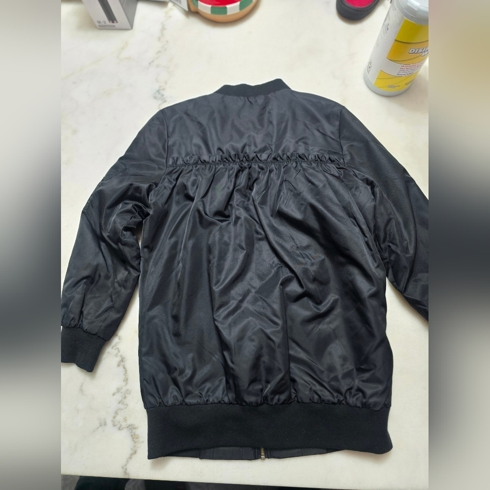 Black Bomber Jacket - Picture 3 of 6